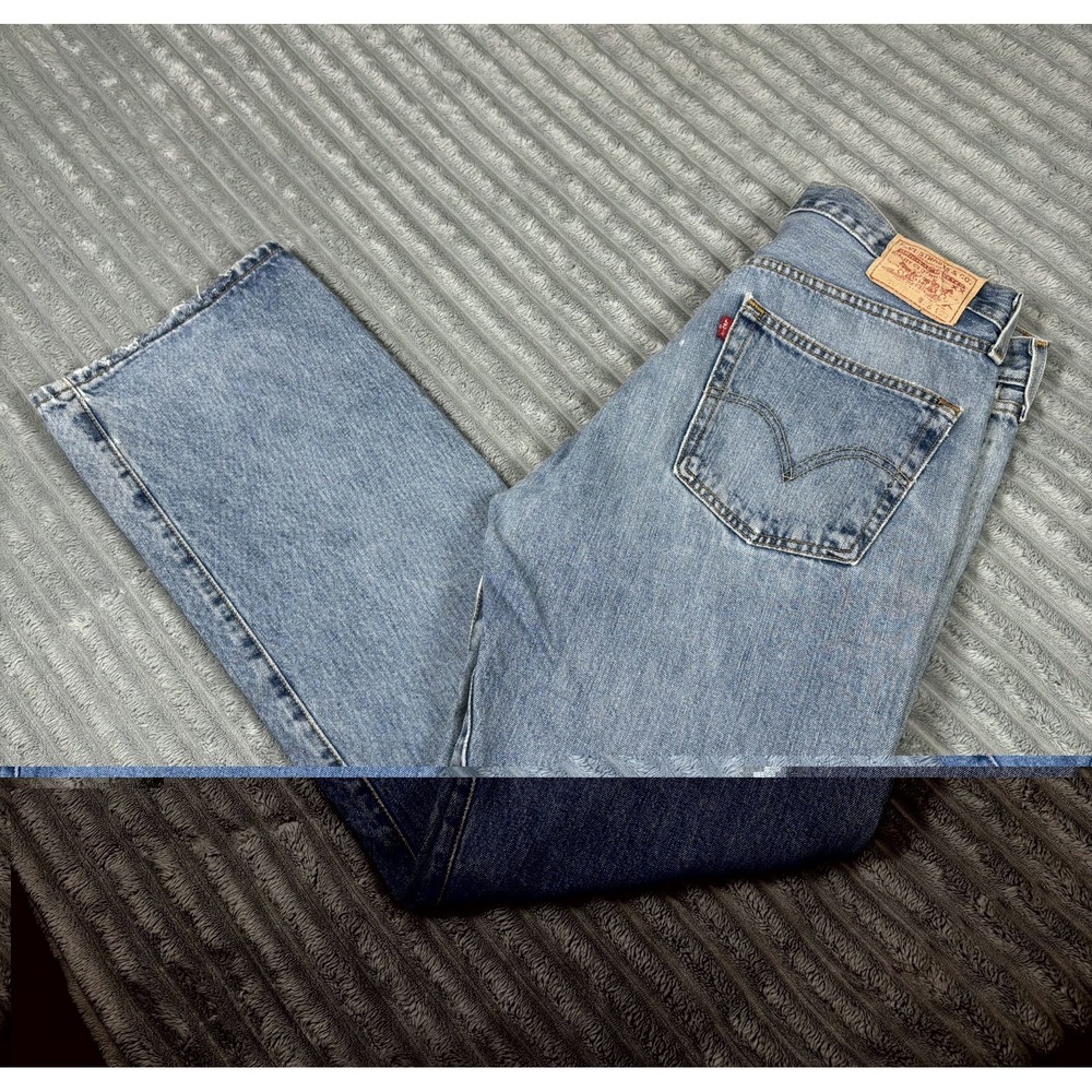 Vintage‎ 1990s Levi's 501 Button Fly Denim Jeans Made Mexico Used Size 36x30 #12